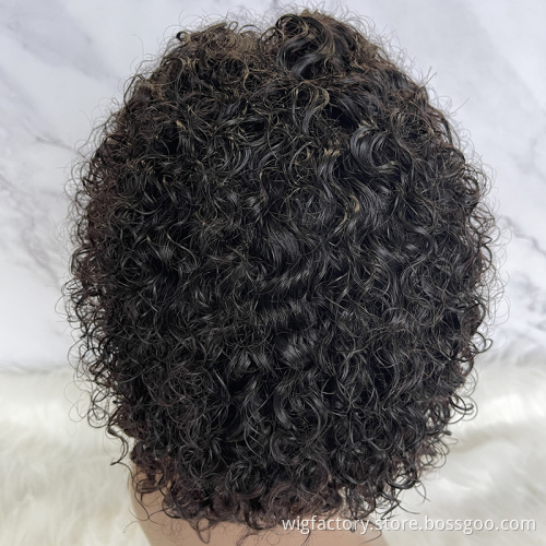 Wholesale short pixie cut human hair wig, wigs short blond pixie human hair, perruque pixie cut wig human hair for black women